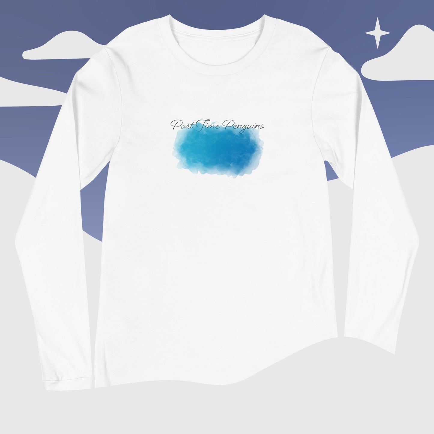 PTP Floating Cloud Logo - Adult Long Sleeve Shirt