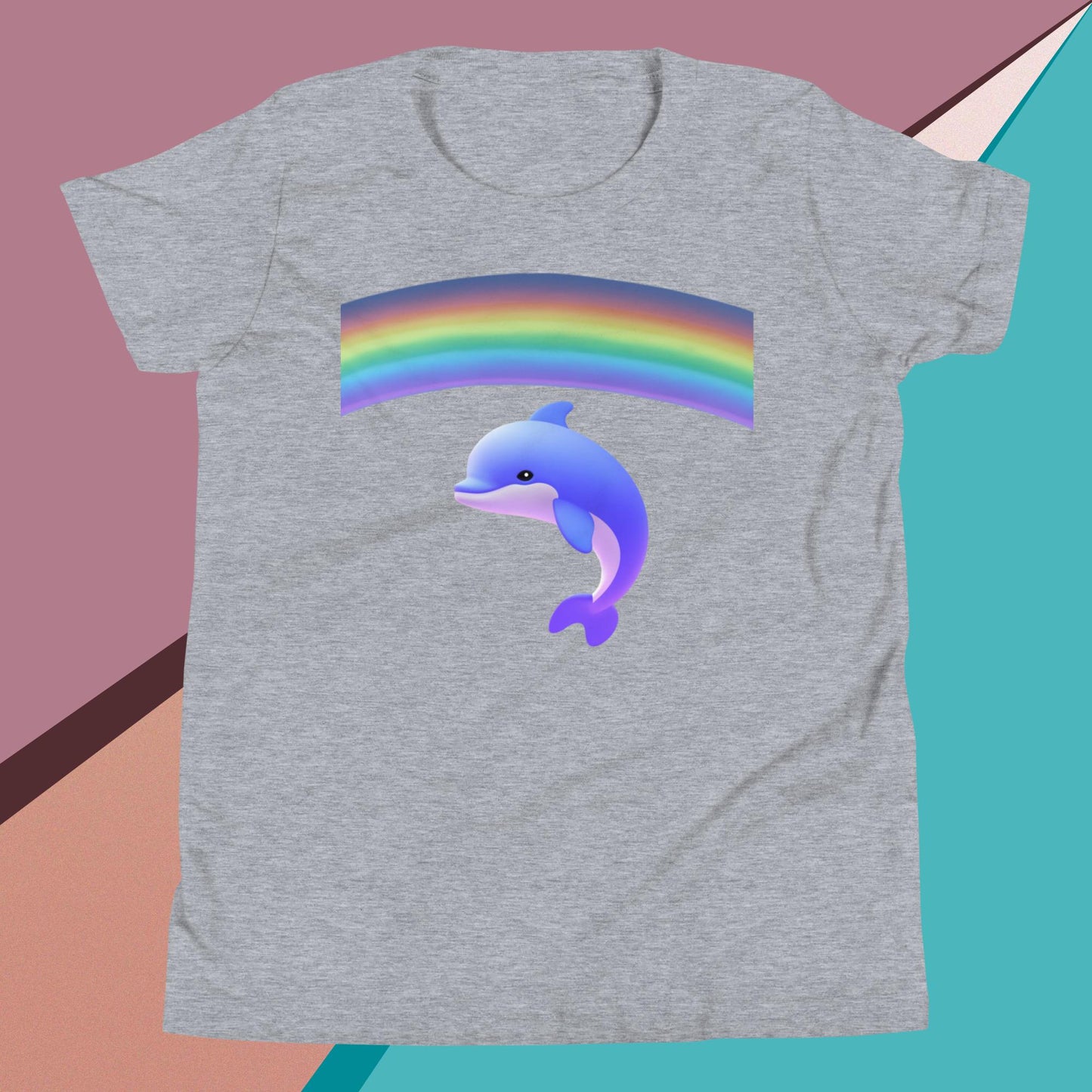 A Dolphin with a Rainbow - Youth T-Shirt