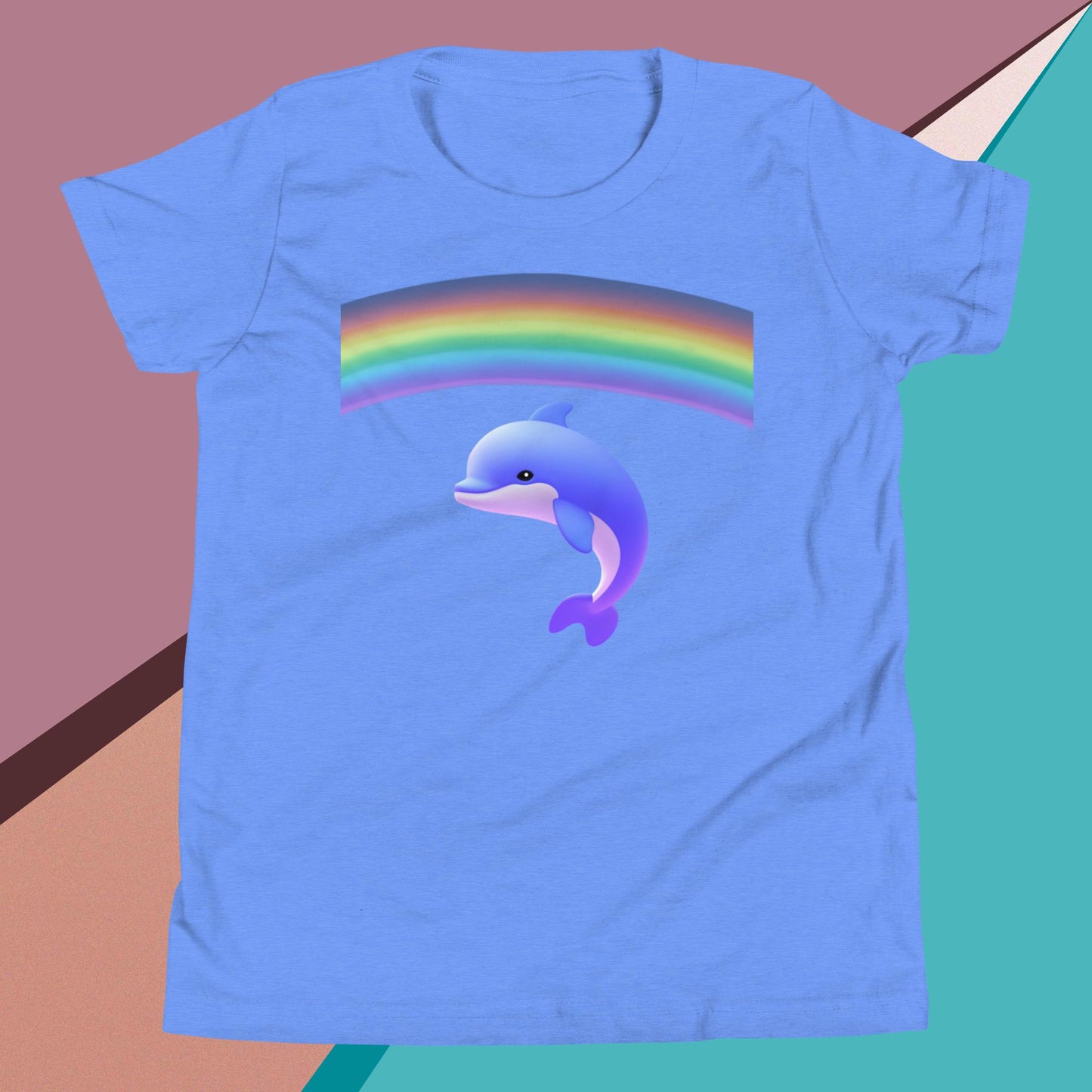 A Dolphin with a Rainbow - Youth T-Shirt