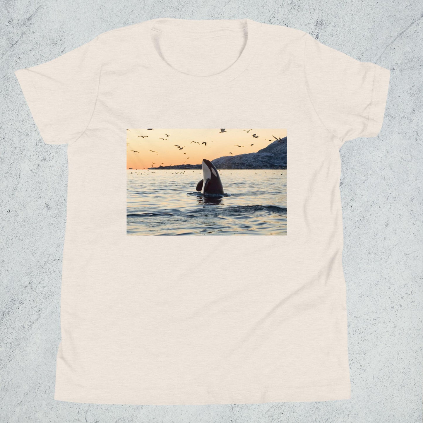 A Killer Whale Sunset - Youth T-Shirt