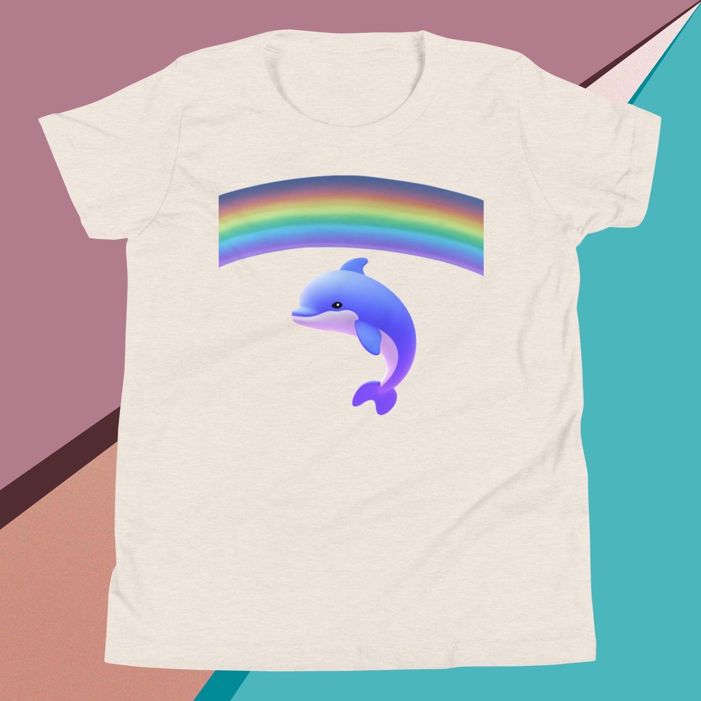 A Dolphin with a Rainbow - Youth T-Shirt