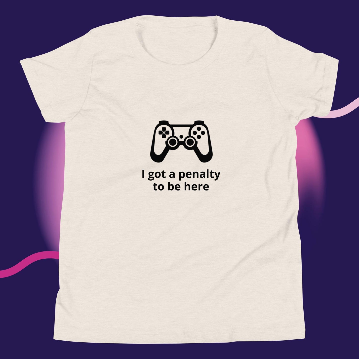 Gaming "I got a penalty to be here" - Youth Short Sleeve T-Shirt