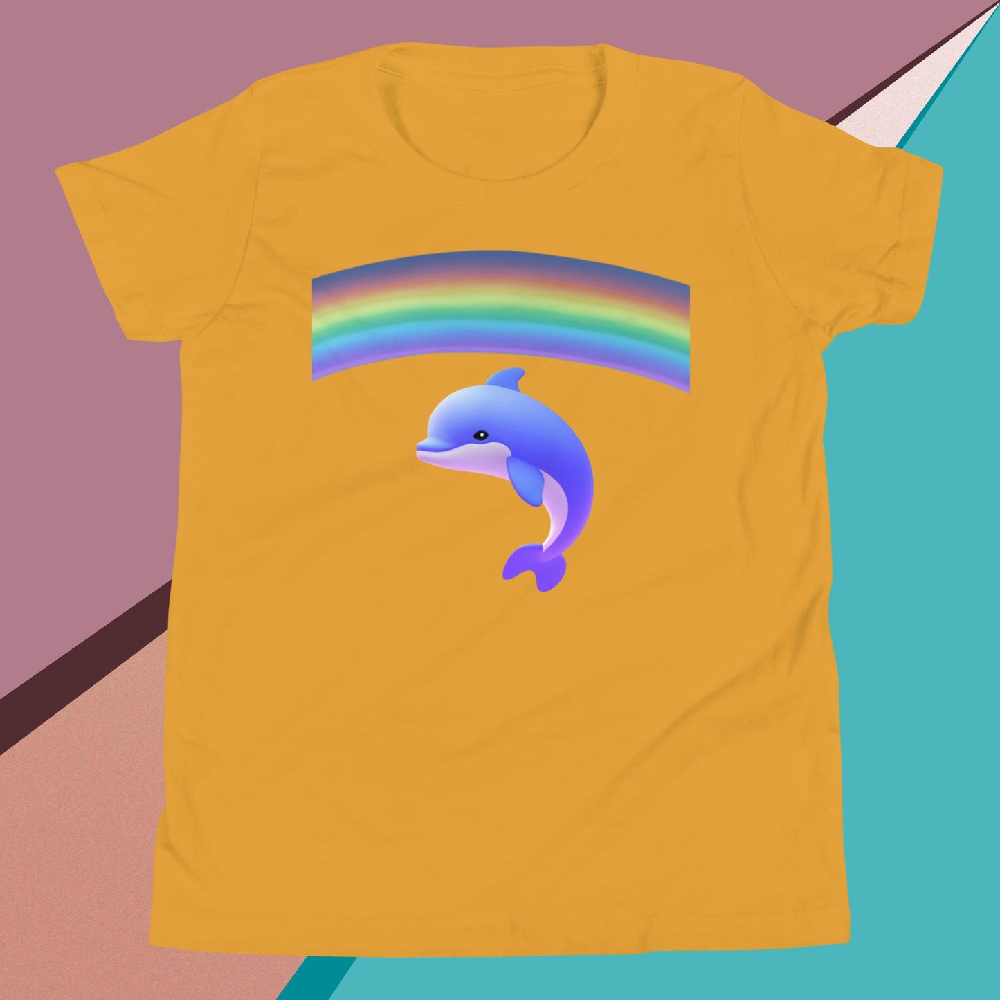 A Dolphin with a Rainbow - Youth T-Shirt