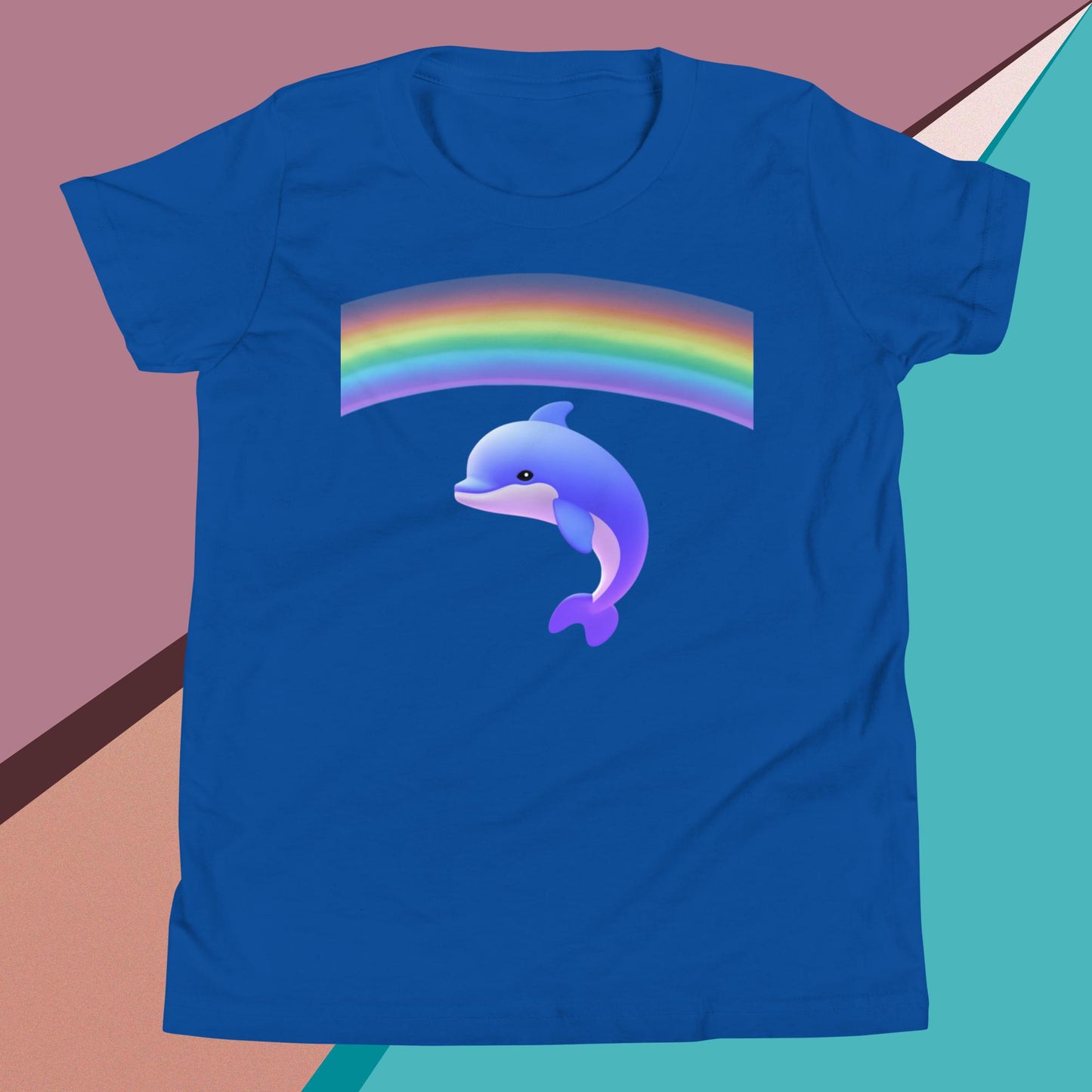 A Dolphin with a Rainbow - Youth T-Shirt