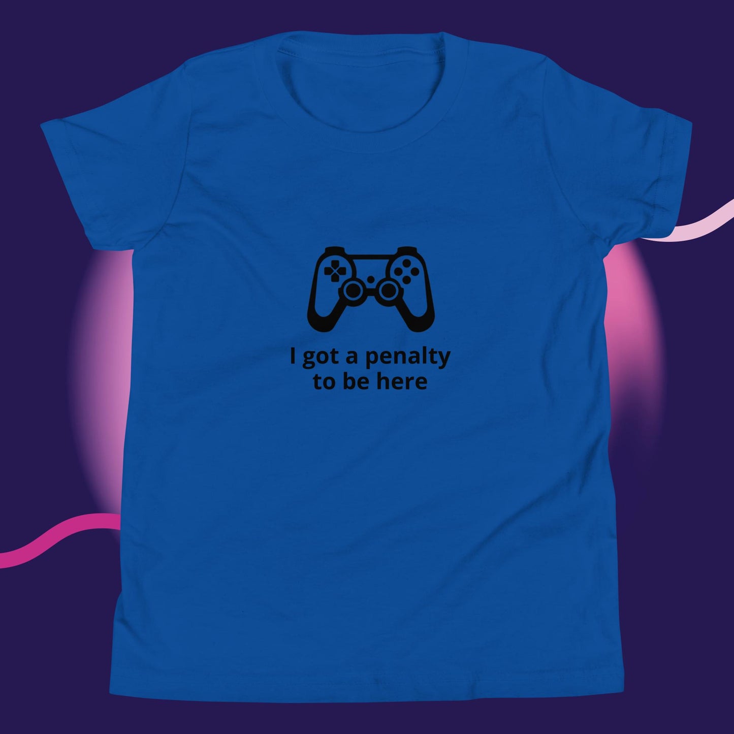 Gaming "I got a penalty to be here" - Youth Short Sleeve T-Shirt