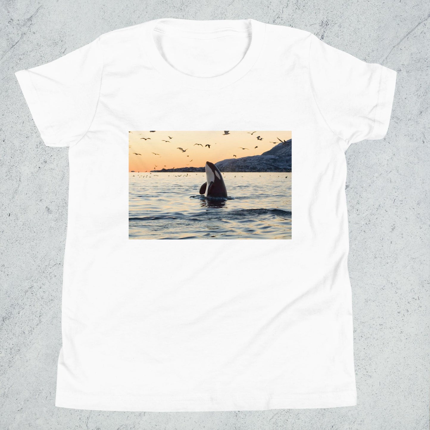 A Killer Whale Sunset - Youth T-Shirt